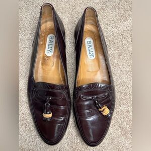 Bally Men's Dark Brown Tassel Loafers